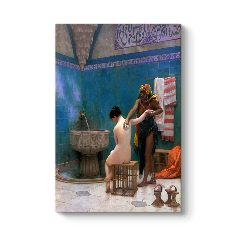 Jean Leon Gerome - Fas Hamamı Tablosu - Model 2